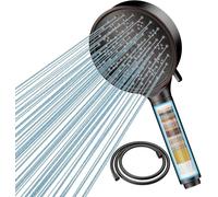 Cobbe Hard Water Filter Shower Head and Hose, Oil Rubbed Bronze