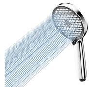 Cobbe High Pressure 6 Spray Modes Shower Head, Featuring Independent Waterway Design - A Universal Powerful Handheld Showerhead Ideal for Low Water Pressure (Chrome/Black)