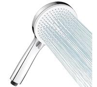 Cobbe High Pressure Shower Head 5 Levels Water-Saving Hand Shower for Bathroom and Outdoor Use, Chrome, No Clogging