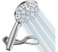 Cobbe Shower Head with Hose, High Pressure Shower Heads with 8 Spray Modes, Universal Bathroom Water Saving Shower Head Set, Large Powerful Flow Rain Showerhead for Low Water Pressure
