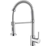 Cobbe Kitchen Sink Mixer Tap, Spring Faucet with Pull Down Sprayer, 2 Spray Mod