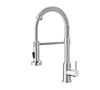 Cobbe Kitchen Tap, Spring Kitchen Sink Mixer Taps with Pull Out Spray, Commercial Faucet Single Handle Lever, High Arc Swivel 360 with 2 Spray Mode