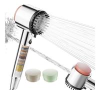 Cobbe Scented Filter Shower Head, Hard Water High Pressure Shower Head with 20 Stage Filter, 4+1 Spray Mode Powerful Built-in Power Wash for Remove Chlorine, Three Blended fragrances, Chrome