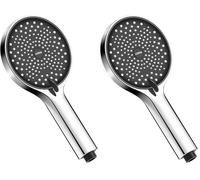 Cobbe Shower Head High Pressure with 3 Sprays, Large Power Shower Heads with Water-Saving Handheld Chrome Showerhead (Pack of 2)