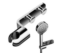 Cobbe Shower Head Holder, Strong Adhesive Waterproof Shower Holders, No Drilling Wall Mount Bracket, 360°Adjustable Shower Holder Replacement