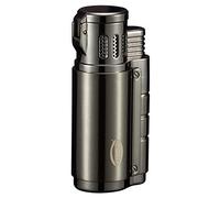 Cobber Torch Cigar Lighter, Windproof Lighter for Smoking Triple 3 Jet Flame Refillable Butane Cigar Lighter with Cigar Punch