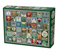 Cobble Hill Jigsaw Puzzle Art Nouveau Tiles 1000 Piece, Sample Poster Included