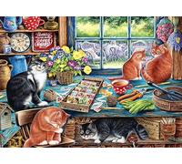 Cobble Hill 1000 Piece Puzzle - Cats Retreat - Sample Poster Included
