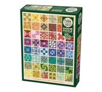 Cobble Hill 1000 Piece Puzzle Common Quilt Blocks - Sample Poster Included