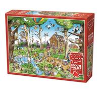 Cobble Hill 1000 Piece Puzzle - DoodleTown: Birdwatcher's Paradise - Sample Poster Included