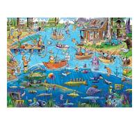 Gone Fishing Angler Design 1000 Piece Jigsaw Puzzle Novelty Christmas Gift Idea