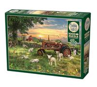 Cobble Hill 1000 Piece Puzzle - Field at Sunrise - Sample Poster Included