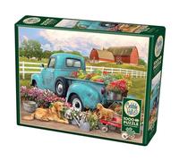 Cobble Hill 1000 Piece Puzzle - Flower Truck - Sample Poster Included