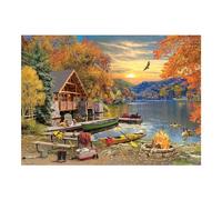 Cobble Hill 1000 Piece Puzzle - Lakeside Retreat - Sample Poster Included