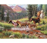 Cobble Hill 1000 Piece Puzzle - Mountain Thunder - Sample Poster Included