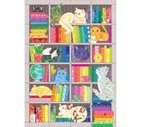 Cobble Hill Rainbow Cat Quilt Jigsaw Puzzle (1000 Pieces)
