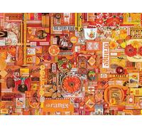 Cobble Hill 1000 Piece Puzzle - Rainbow Collection: Orange - Sample Poster Included
