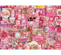 Cobble Hill 1000 Piece Puzzle - Rainbow Collection: Pink - Sample Poster Included