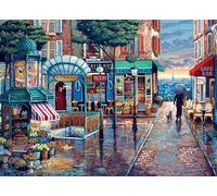 Cobble Hill 1000 Piece Puzzle - Rainy Day Stroll - Sample Poster Included