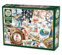 Cobble Hill 1000 Piece Puzzle Seashore Sketchbook - Poster Included