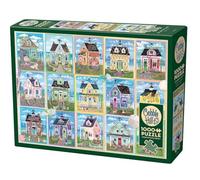Cobble Hill 1000 Piece Puzzle - Seaside Cottages- Sample Poster Included
