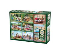 Cobble Hill 1000 Piece Puzzle - Squirrels on Vacation - Sample Poster Included