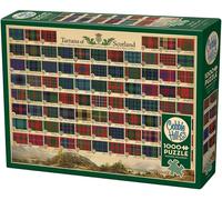 Cobble Hill 1000 Piece Puzzle - Tartans of Scotland - Sample Poster Included