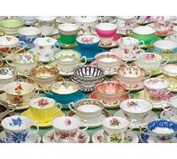 Cobble Hill 1000 Piece Puzzle - Teacups - Sample Poster Included