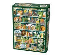 Cobble Hill 1000 Piece Puzzle - The Purrfect Bookshelf - Sample Poster Included