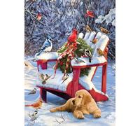 Cobble Hill 1000 Piece Puzzle - Warm Winter's Day - Sample Poster Included