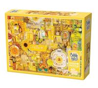 Cobble Hill 1000 Piece Puzzle - Rainbow Collection: Yellow - Sample Poster Included