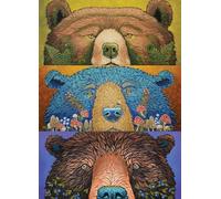 Cobble Hill 2000 Piece Puzzle - Bear Eyes: Harvest - Sample Poster Included70x10cm