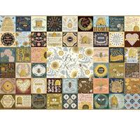 Cobble Hill 2000 Piece Puzzle - Bee Kind - Sample Poster Included