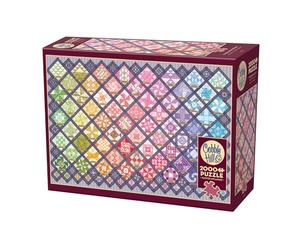 Cobble Hill 2000 Piece Puzzle - Four Square Quilt Blocks - Sample Poster Included