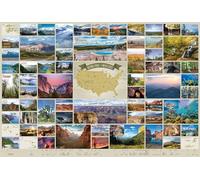 Cobble Hill 2000 Piece Puzzle - National Parks of The United States - Sample Poster Included