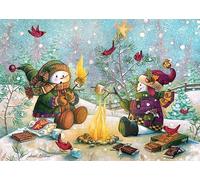 Cobble Hill - 35 Piece Jigsaw Puzzle - S'more Snowfall - Perfect For Both Older & Younger Puzzlers - Ideal For Travel Idea