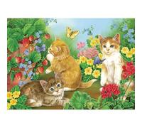 Cobble Hill - 35 Piece Tray Puzzle - Kitten Playtime - For Both Older & Younger Puzzlers - Ideal For Travel - Delightful Gift Idea
