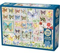 Cobble Hill 500 Piece Puzzle - Butterfly Tiles - Sample Poster Included
