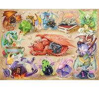 Cobble Hill 500 Piece Puzzle - D20 Dragons - Sample Poster Included