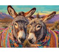 Cobble Hill 500 Piece Puzzle - Dos Burros - Sample Poster Included