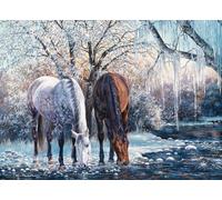 Cobble Hill 500 Piece Puzzle - Winter's Beauty - Sample Poster Included