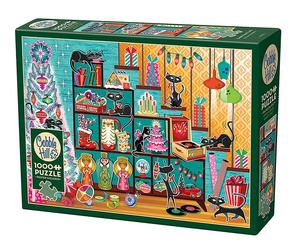 Cobble Hill - Christmas Cats 1000 Piece Jigsaw Puzzle - Non-book item - N245z