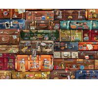 Cobble Hill 1000 Piece Puzzle - Luggage - Sample Poster Included