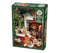Cobble Hill Puzzle Company Ltd. 1000 Piece Puzzle Christmas Kittens-Sample Poster Included, Deluxe