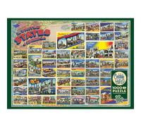 Cobble Hill Puzzles Vintage American Postcards 1000 Pieces Jigsaw Puzzle
