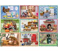 Cobble Hill Squirrels At Home 1000 Piece Jigsaw