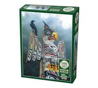 Cobble Hill Totem Pole in the Mist Jigsaw Puzzle