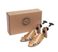 Cobbler’s Choice Premium Shoe Stretcher for Men & Women - 2-Pack Adjustable Two-Way Shoe Widener for Width & Length, Brown, XL / 14 - 16