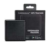 Cobblestone GPS Tracker - Made in Denmark, €0/month, no SIM costs, 4-6 years running time without charging, waterproof GPS, free app, GPS tracker for car, bike, etc. Black