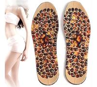 Cobblestone Massage Insoles for Men Women, Soft Rubber Therapy Acupressure Foot Pad Weight Lose Shoes Insert Feet Insole Reflexology Pain Relief,S,2 Pairs
